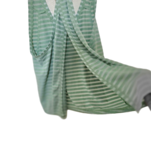 Light Sage Green and White Striped Racerback Tank Top Women's Size Large